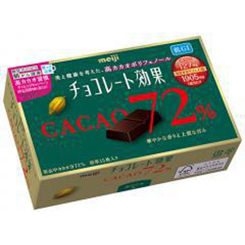 明治 チョコレート効果カカオ７２％ＢＯＸ ７５ｇ △ 【購入入数５個】