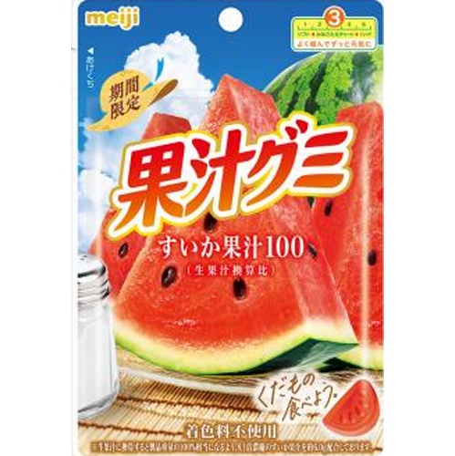 明治 果汁グミ すいか４７ｇ 【新商品 7/8 発売】【数量限定】 □お取り寄せ品 【購入入数１２０個】