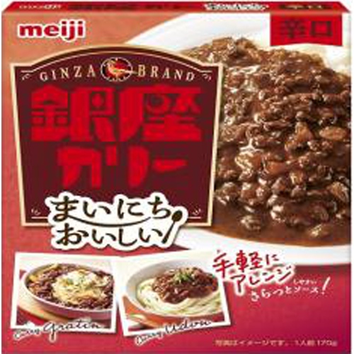 明治 まいにちおいしい銀座カリー辛口 １７０ｇ 【今月の特売 インスタント】 □お取り寄せ品 【購入入数６０個】