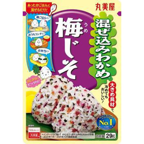 丸美屋 混ぜ込みわかめ 梅じそ２９ｇ □お取り寄せ品 【購入入数１２０個】