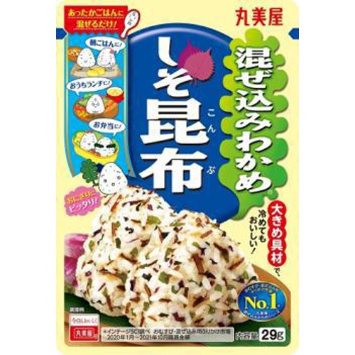 丸美屋 混ぜ込みわかめ しそ昆布２９ｇ □お取り寄せ品 【購入入数１２０個】