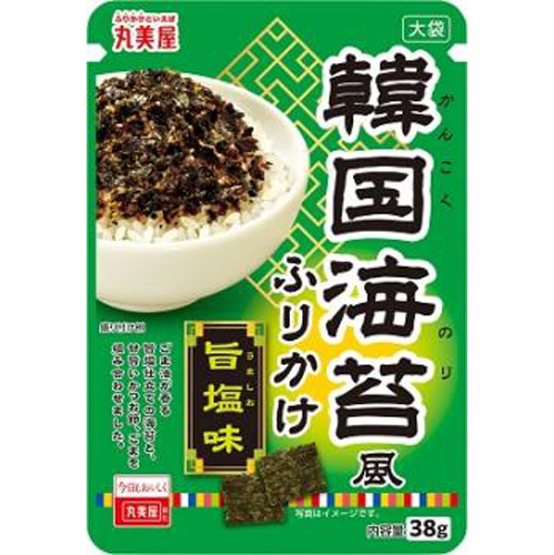 丸美屋 韓国海苔風ふりかけ旨塩味大袋３８ｇ □お取り寄せ品 【購入入数８０個】