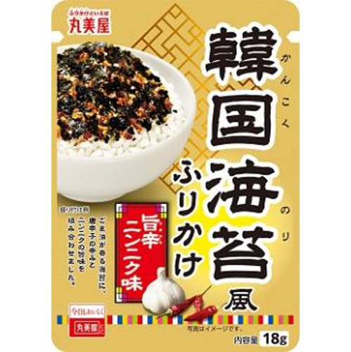 丸美屋 韓国海苔風ふりかけ 旨辛ニンニク味１８ｇ □お取り寄せ品 【購入入数１２０個】