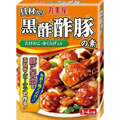 丸美屋 具材入り黒酢酢豚の素 １８０ｇ □お取り寄せ品 【購入入数６０個】