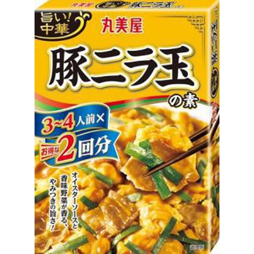 丸美屋 旨い！中華 ２回分豚ニラ玉の素１４０ｇ □お取り寄せ品 【購入入数６０個】