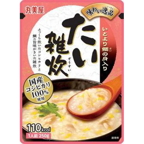 丸美屋 味わい逸品 たい雑炊２５０ｇ □お取り寄せ品 【購入入数３０個】