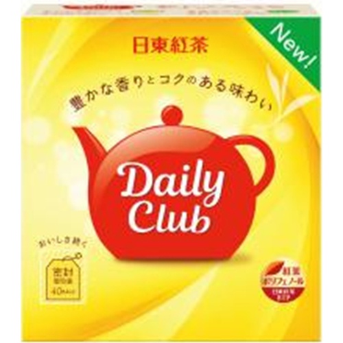 日東紅茶 デイリークラブティーバッグ ４０Ｐ □お取り寄せ品 【購入入数２４個】