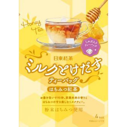 日東紅茶 ミルクとけだすＴＢ はちみつ紅茶４Ｐ □お取り寄せ品 【購入入数２４個】