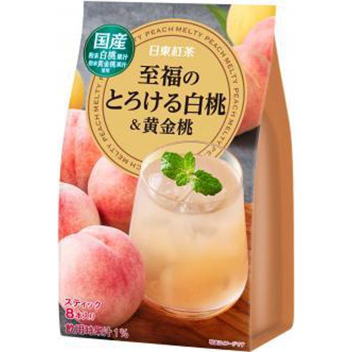 日東紅茶 至福のとろける白桃＆黄金桃 ８Ｐ □お取り寄せ品 【購入入数２４個】