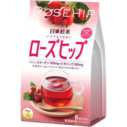 日東紅茶 いつでもうるおいローズヒップ ８Ｐ 【今月の特売 嗜好飲料】 □お取り寄せ品 【購入入数２４個】