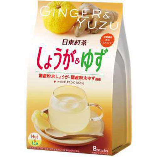 日東紅茶 しょうが＆ゆず ８Ｐ □お取り寄せ品 【購入入数２４個】