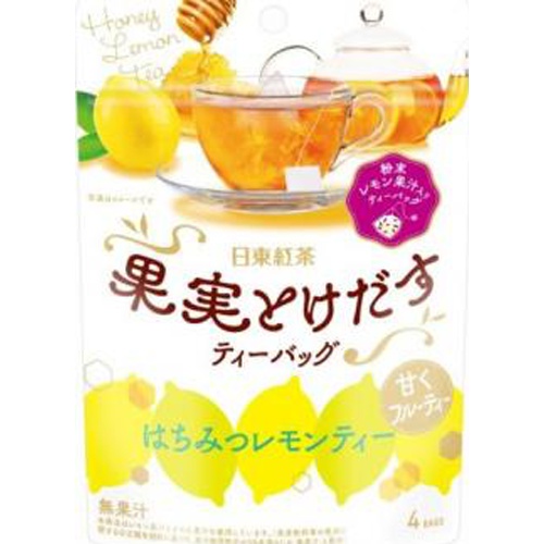 日東紅茶 果実とけだすＴＢはちみつレモンティー４Ｐ □お取り寄せ品 【購入入数２４個】