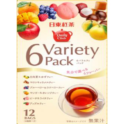 日東 デイリークラブ６バラエティーパック１２袋入 □お取り寄せ品 【購入入数７２個】