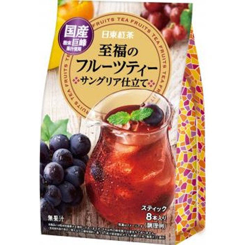 日東紅茶 至福のフルーツティーサングリア仕立て８本 □お取り寄せ品 【購入入数２４個】