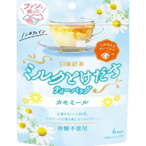 日東紅茶 ミルクとけ出すティーバッグカモミール４袋 □お取り寄せ品 【購入入数２４個】