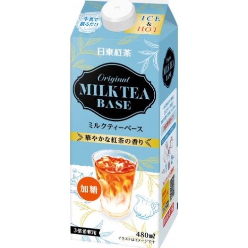 日東紅茶 オリジナルミルクティーベース４８０ｍｌ □お取り寄せ品 【購入入数１２個】