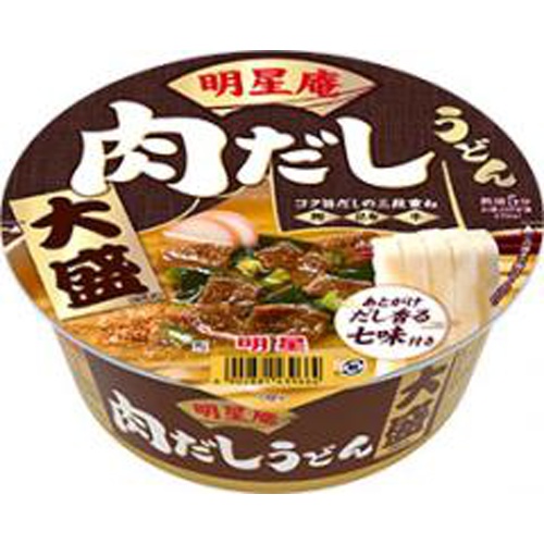 明星庵 肉だしうどん 大盛 △ 【購入入数１２個】