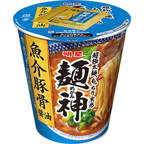 明星 麺神カップ 魚介豚骨醤油 □お取り寄せ品 【購入入数１２個】