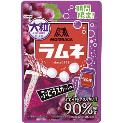 森永 大粒ラムネ ぶどうスカッシュ３８ｇ 38g 10入り 食品 菓子問屋 タジマヤ 卸ネット 菓子 食品 飲料 日用雑貨の仕入れ問屋 タジマヤ 卸ネット