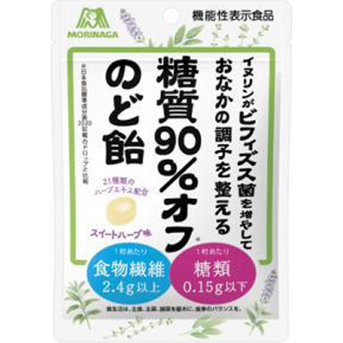森永 糖質９０％オフのど飴 ５８ｇ □お取り寄せ品 【購入入数１１２個】