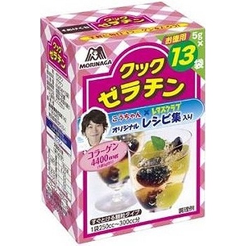 森永 クックゼラチン ５ｇ×１３袋  【購入入数４個】