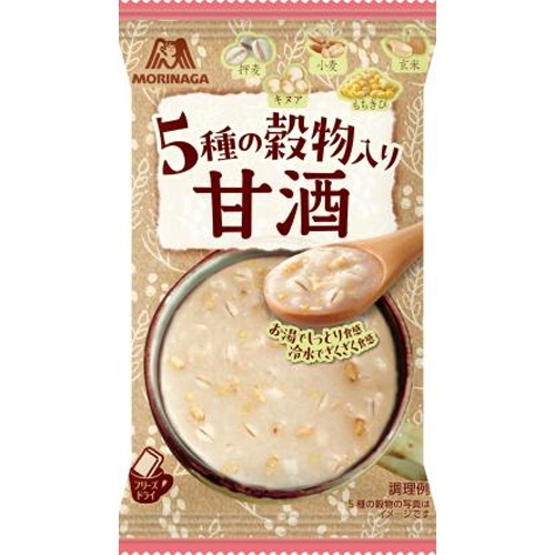 森永 ５種の穀物入り甘酒 １個  【購入入数６個】