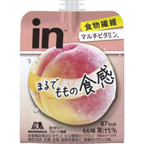 森永 ｉｎゼリー フルーツ食感もも △ 【購入入数３６個】