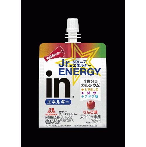 森永 ｉｎゼリージュニアエネルギーりんご１８０ｇ 【新商品 3/18 発売】 △ 【購入入数６個】
