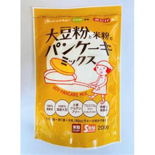 みたけ 大豆粉と米粉のパンケーキミックス ２００ｇ □お取り寄せ品 【購入入数１２個】