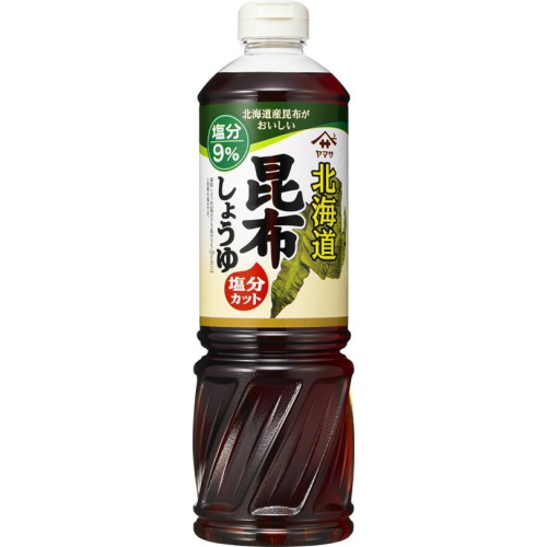 ヤマサ 北海道昆布しょうゆ 塩分カット１Ｌ □お取り寄せ品 【購入入数６個】