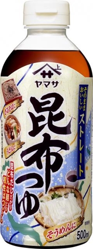 ヤマサ 昆布つゆストレート ５００ｍｌ □お取り寄せ品 【購入入数１２個】