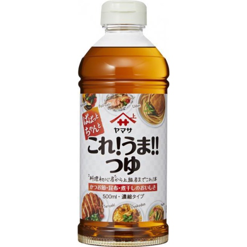 ヤマサ ぱぱっとちゃんと これ！うま！！つゆ５００ 【今月の特売 調味料】 □お取り寄せ品 【購入入数１２個】