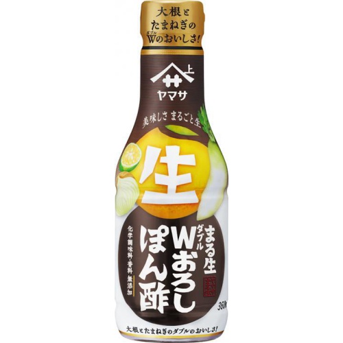 ヤマサ まる生Ｗおろしぽん酢 ３６０ｍｌ □お取り寄せ品 【購入入数１２個】