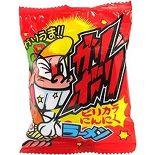 やおきん ガリボリラーメン ピリカラニンニク２５ｇ △ 【購入入数２１個】