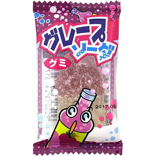 やおきん グレープソーダグミ １０ｇ △ 【購入入数３０個】