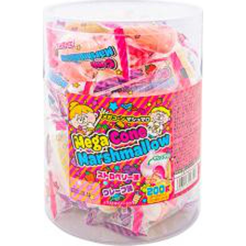 やおきん メガコーンマシュマロ２００ｇ △ 【購入入数６個】