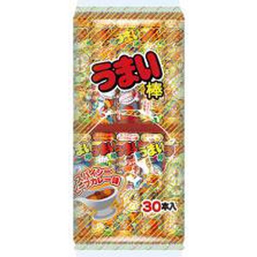 やおきん うまい棒 スパイシービーフカレー味３０本 【最短納品 5/16以降になります】 □お取り寄せ品 【購入入数２０個】（入荷までお時間がかかります）