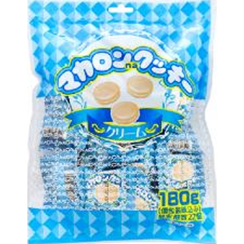 やおきん マカロンクッキークリーム １８０ｇ袋 △ 【購入入数１個】