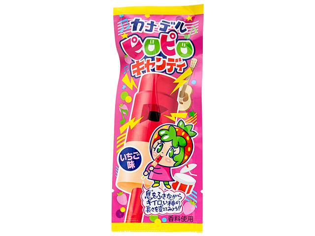 やおきん カナデルピロピロキャンディ いちご味 【新商品 9/11 発売】 △ 【購入入数２４個】