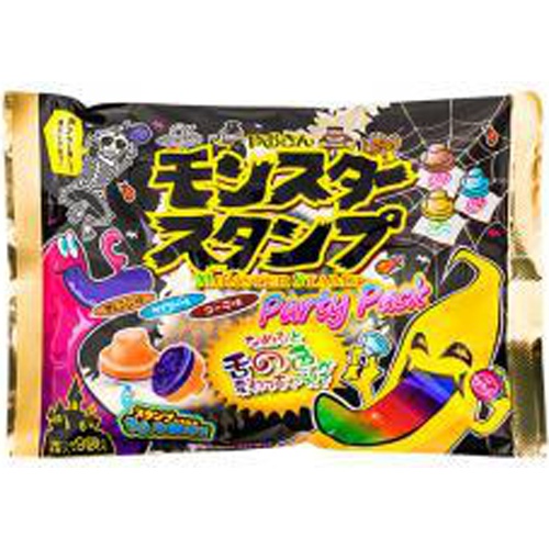 やおきん モンスタースタンプパーティパック１５２ｇ 【受注締 5/29 最短納品 8/20】 □お取り寄せ品 【購入入数２４個】（入荷までお時間がかかります）