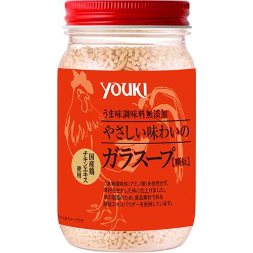 ユウキ 無添加 やさしい味わいのガラスープ １３０ｇ △ 【購入入数１２個】
