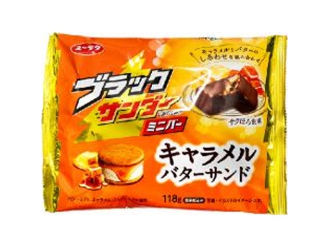 有楽 ブラックサンダーキャラメルバター１１８ｇ 【新商品 9/15 発売】 △ 【購入入数１２個】