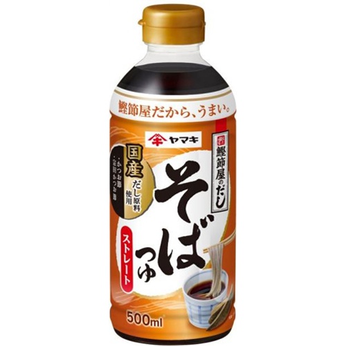 ヤマキ ストレートそばつゆ ５００ｍｌ 【今月の特売 調味料】 □お取り寄せ品 【購入入数２４個】