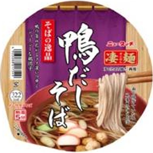 ニュータッチ 凄麺 そばの逸品鴨だしそば □お取り寄せ品 【購入入数１２個】