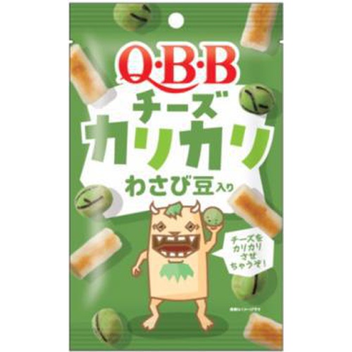 ＱＢＢ チーズカリカリ わさび豆入り３０ｇ □お取り寄せ品 【購入入数６０個】