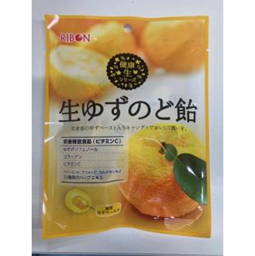 リボン ４８ｇ 生ゆずのど飴 □お取り寄せ品 【購入入数２４個】