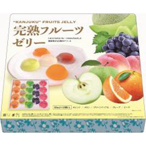 リボン １８個 完熟フルーツゼリー（包装済） △ 【購入入数１個】（包装紙は付いておりません）
