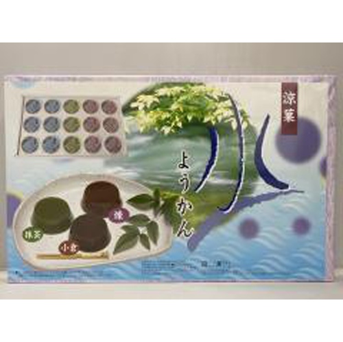 リボン １５個 水ようかん（包装済） □お取り寄せ品 【購入入数６個】（包装紙は付いておりません）