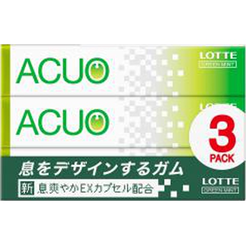 ロッテ ＡＣＵＯグリーンミント３Ｐ □お取り寄せ品 【購入入数１００個】