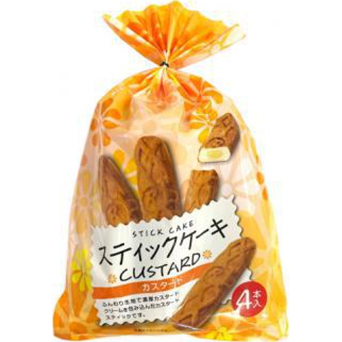 リマ スティックケーキカスタード４本 □お取り寄せ品 【購入入数１６個】